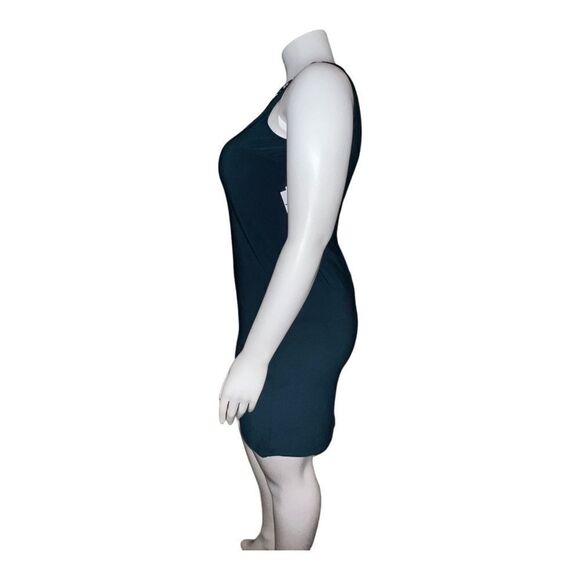 R&M Richards Womens Petite Teal Sleeveless Dress With Necklace 14P NWT NWD - Picture 6 of 11